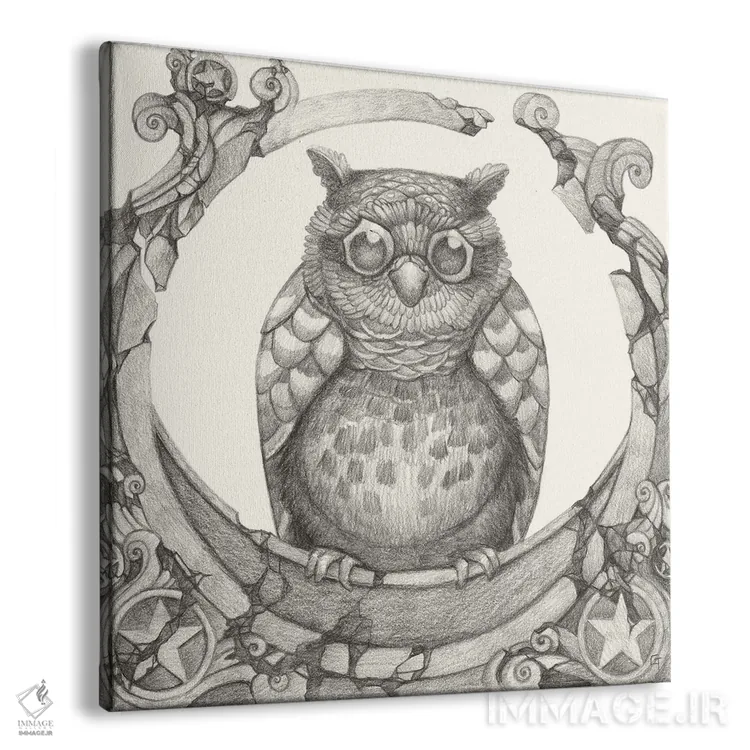 تابلو دوست پردار اثر مایت فلای آرت اند ایلاستریشن (استودیو طراحی و تصویرگری) - نمای پرسپکتیو محصول