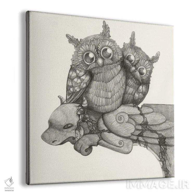 تابلو دالی موشه اثر مایت فلای آرت اند ایلاستریشن (استودیو طراحی و تصویرگری) - نمای پرسپکتیو محصول