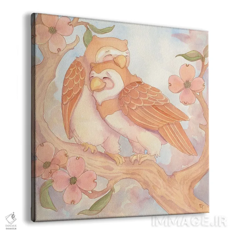 تابلو همه آنچه به آن نیاز داری عشق است (بازی واژه با جغد) اثر مایت فلای آرت اند ایلاستریشن (استودیو طراحی و تصویرگری) - نمای پرسپکتیو محصول