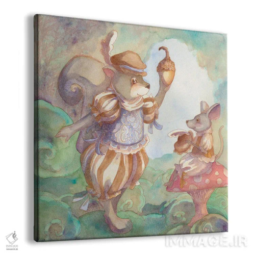 تابلو یک بلوط با شوخی بیپایان اثر مایت فلای آرت اند ایلاستریشن (استودیو طراحی و تصویرگری) - نمای پرسپکتیو محصول