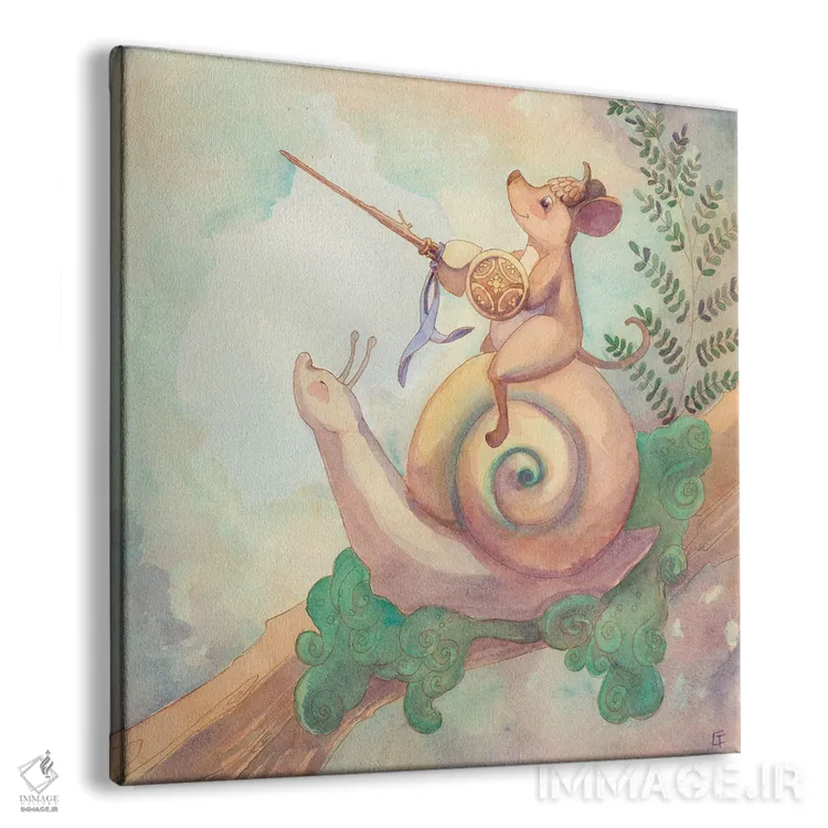 تابلو بیایید برویم اثر مایت فلای آرت اند ایلاستریشن (استودیو طراحی و تصویرگری) - نمای پرسپکتیو محصول