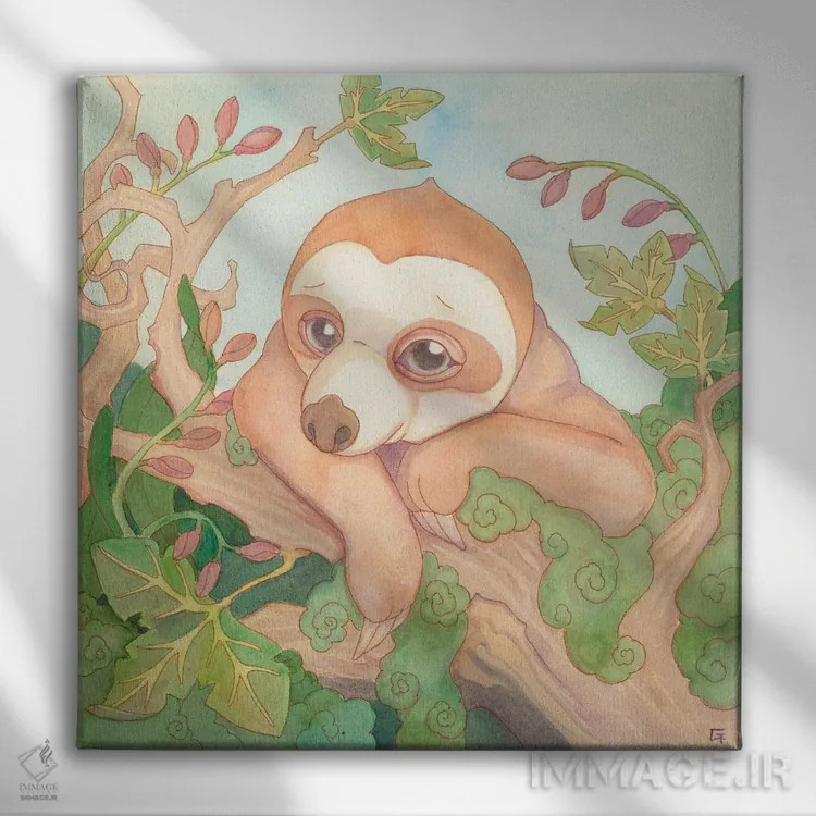 تابلو زمان گرفتن (صرف کردن وقت) اثر مایت فلای آرت اند ایلاستریشن (استودیو طراحی و تصویرگری) - نمای روبهرو روی دیوار