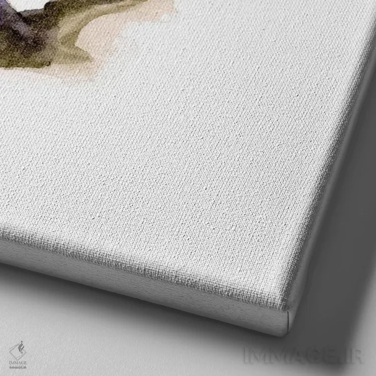 تابلو چیکادی نشسته اثر مایت فلای آرت اند ایلاستریشن (استودیو طراحی و تصویرگری) - نمای نزدیک بافت بوم