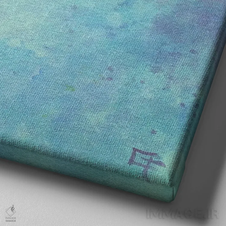 تابلو مرغ مگسخوار در پرواز اثر مایت فلای آرت اند ایلاستریشن (استودیو طراحی و تصویرگری) - نمای نزدیک بافت بوم