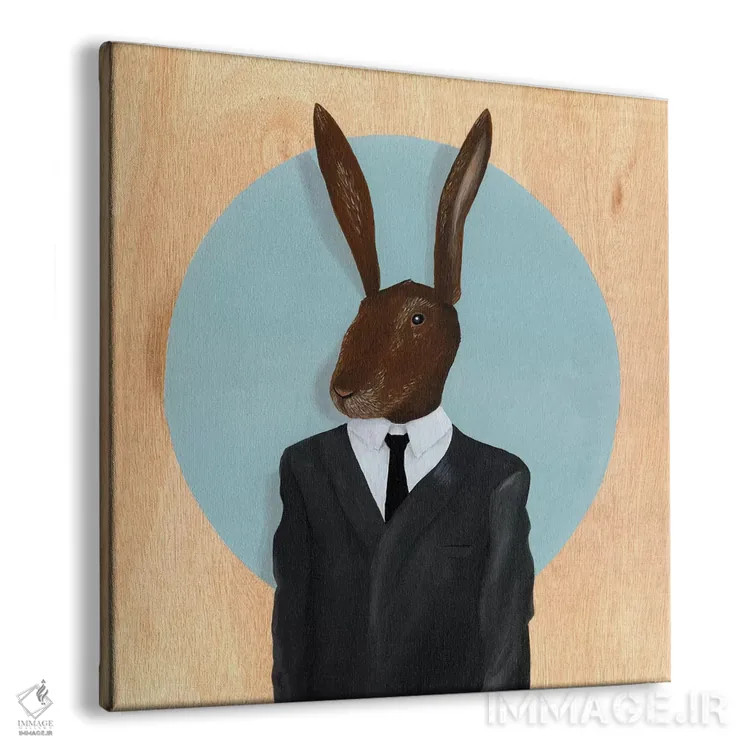 تابلو خرگوش اثر فیموس ون دد (هنرمند معاصر با نام مستعار) - نمای پرسپکتیو محصول