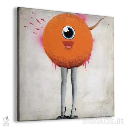 تابلو چشم جاسوس (بازی با کلمه) اثر فیموس ون دد (هنرمند معاصر با نام مستعار) - نمای پرسپکتیو محصول