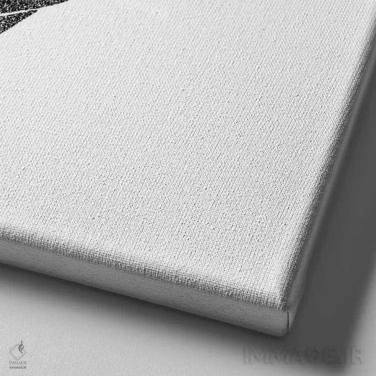 تابلو عشق اثر فیموس ون دد (هنرمند معاصر با نام مستعار) - نمای نزدیک بافت بوم