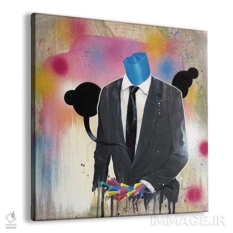 تابلو مرد کتوشلواری اثر فیموس ون دد (هنرمند معاصر با نام مستعار) - نمای پرسپکتیو محصول