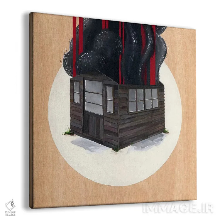 تابلو آلونک ۱ اثر فیموس ون دد (هنرمند معاصر با نام مستعار) - نمای پرسپکتیو محصول