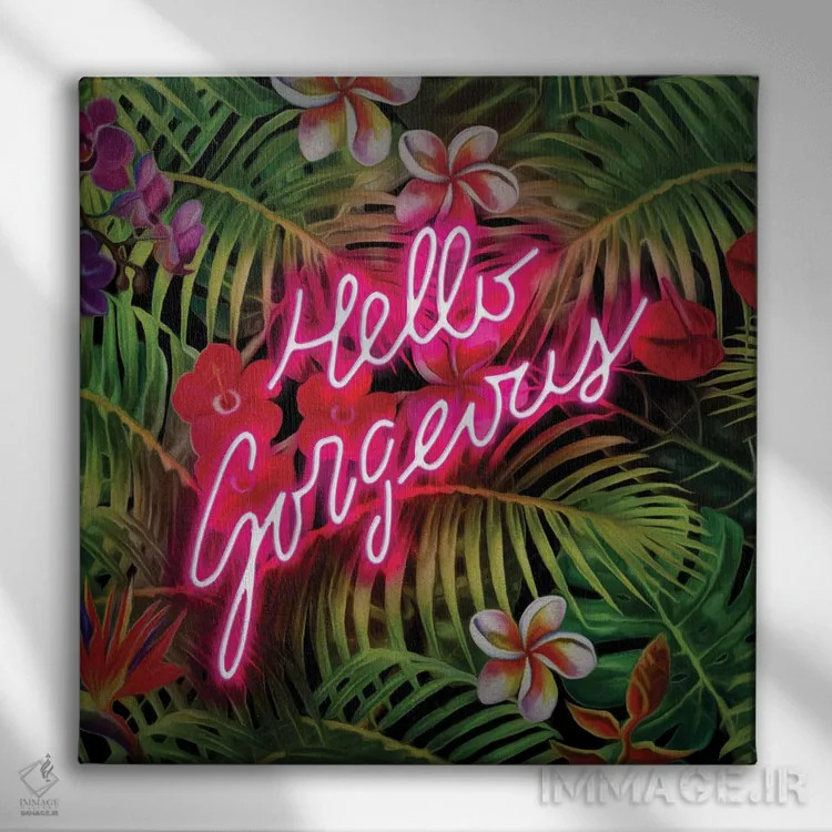 تابلو سلام خوشگل اثر فرانک آموروسو - نمای روبهرو روی دیوار