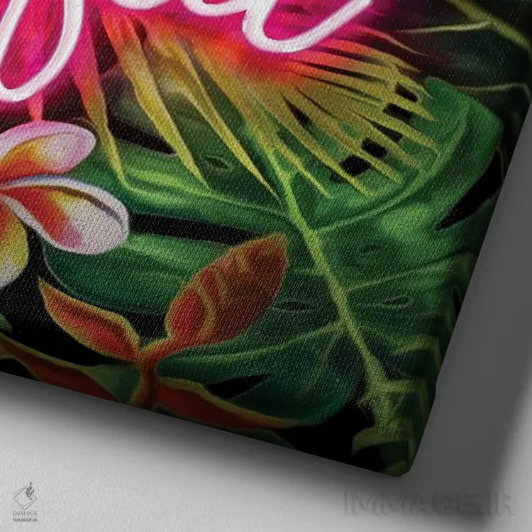 تابلو سلام زیبا اثر فرانک آموروسو - نمای نزدیک بافت بوم