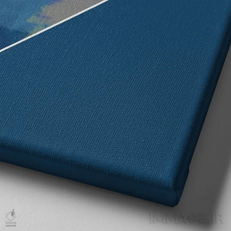 تابلو کلاغ رنگینتاب اثر فلو آرت استودیو (استودیوی هنری) - نمای نزدیک بافت بوم