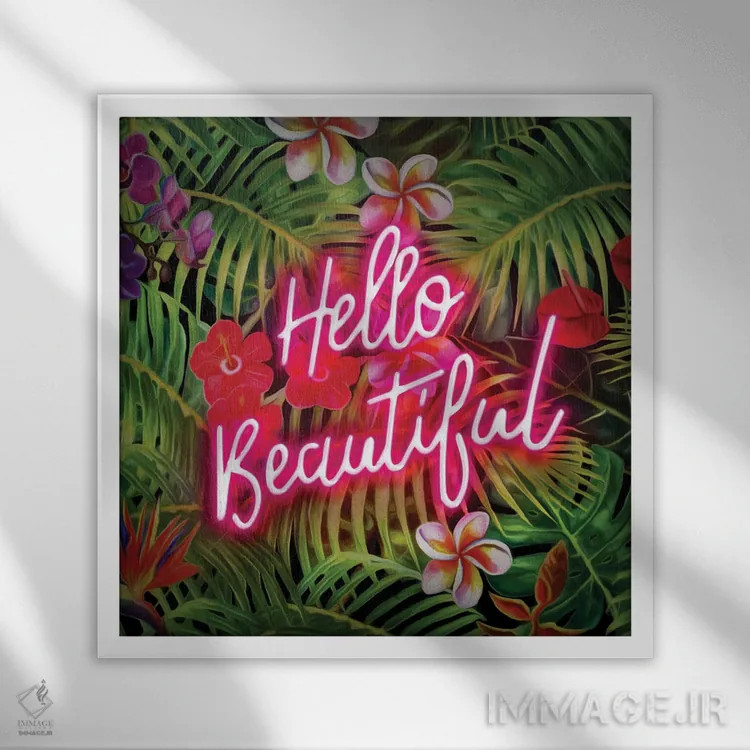 تابلو سلام زیبا اثر فرانک آموروسو - نمای قابدار سفید