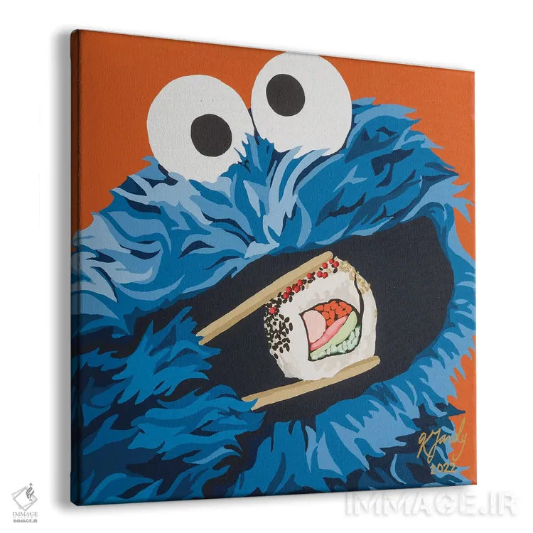 تابلو C برای رول کالیفرنیا (سوشی) اثر کریستین فاردی - نمای پرسپکتیو محصول