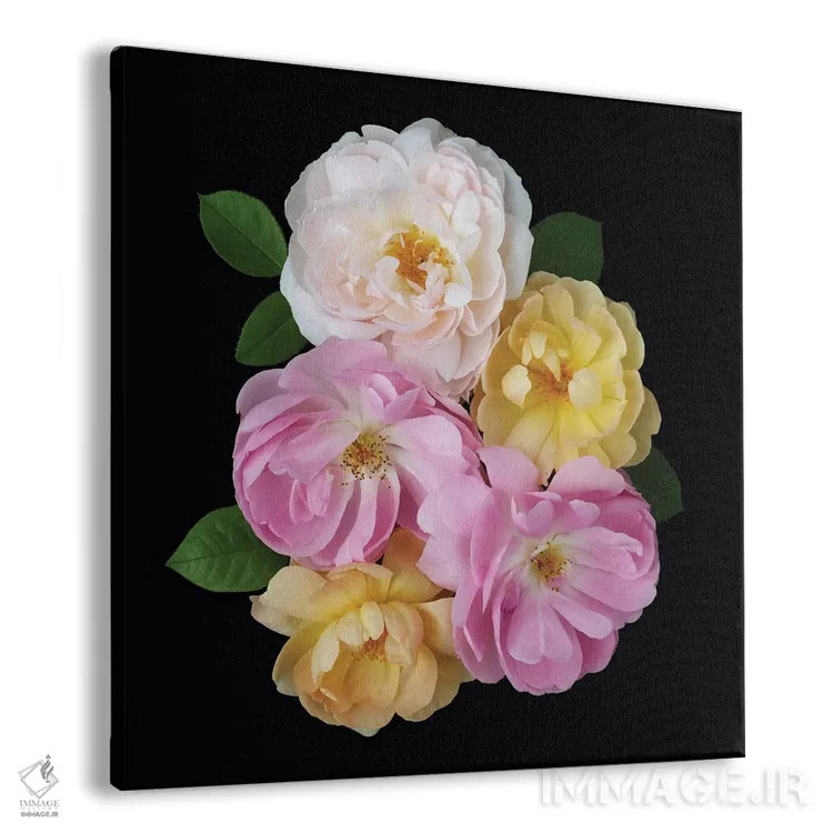 تابلو طرح رز انگلیسی اثر آلیسون فنل - نمای پرسپکتیو محصول