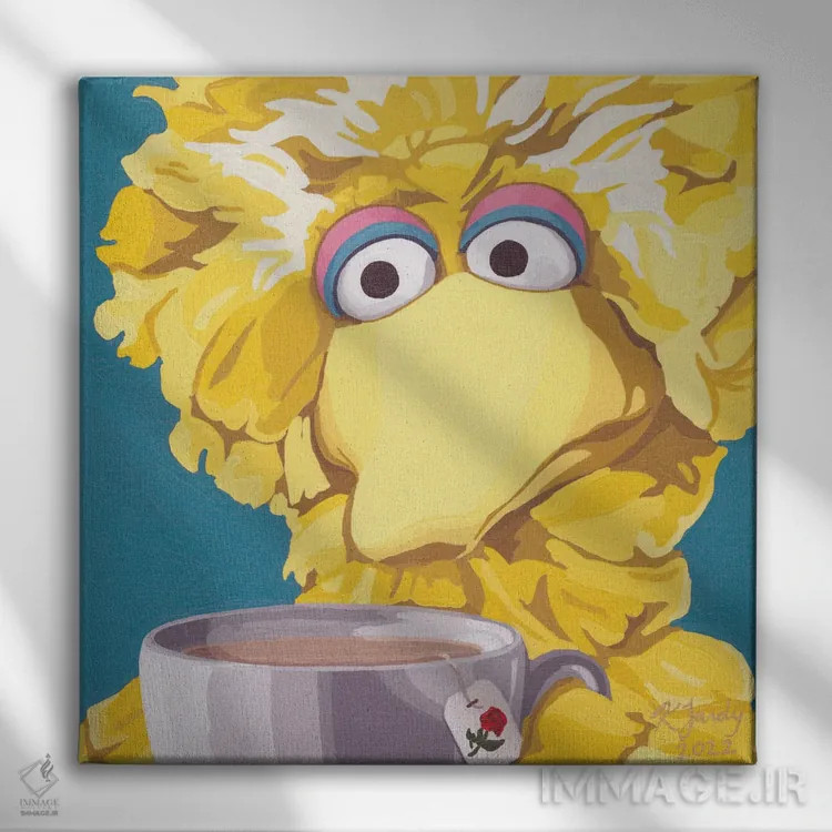 تابلو روزهای بد برای همه پیش میآید اثر کریستین فاردی - نمای روبهرو روی دیوار