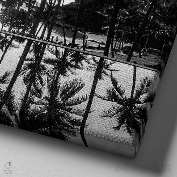 تابلو عکس هنر معاصر ۵ اثر دیزاین فابریکن (استودیو طراحی دانمارکی) - نمای نزدیک بافت بوم