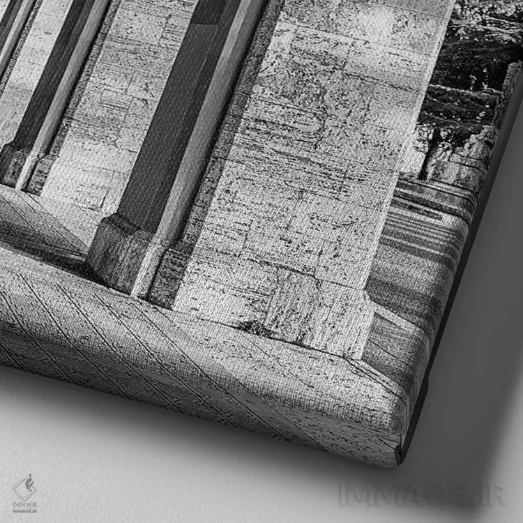 تابلو عکس هنر معاصر ۶ اثر دیزاین فابریکن (استودیو طراحی دانمارکی) - نمای نزدیک بافت بوم