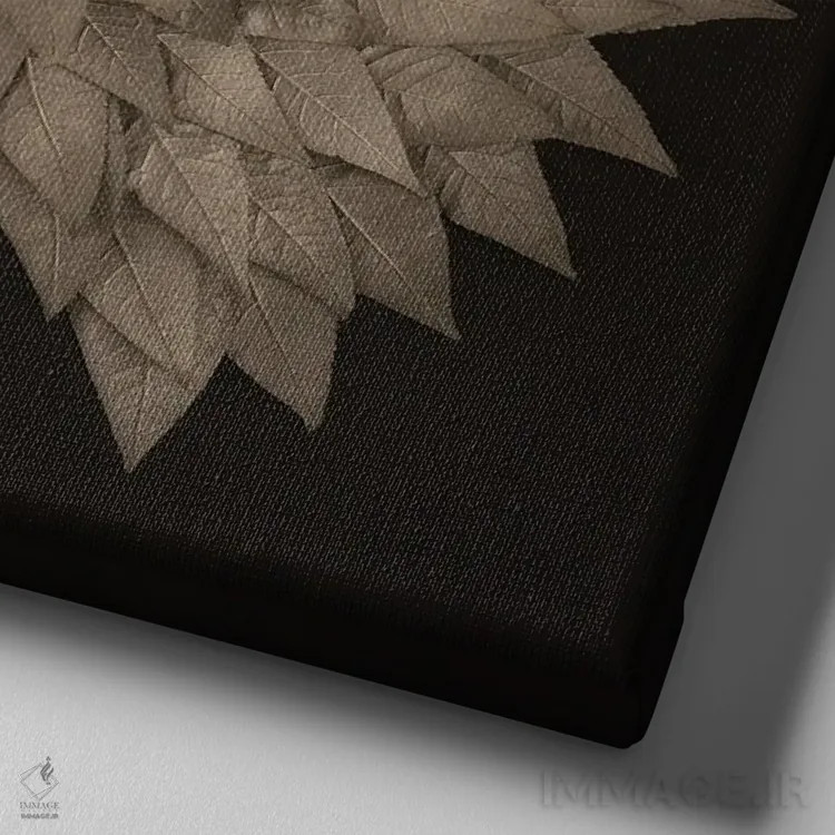 تابلو بالهای فرشته بادلیا (گل) اثر آلیسون فنل - نمای نزدیک بافت بوم