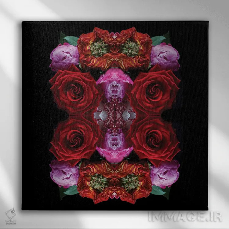 تابلو بهشت گلبرگها اثر آلیسون فنل - نمای روبهرو روی دیوار