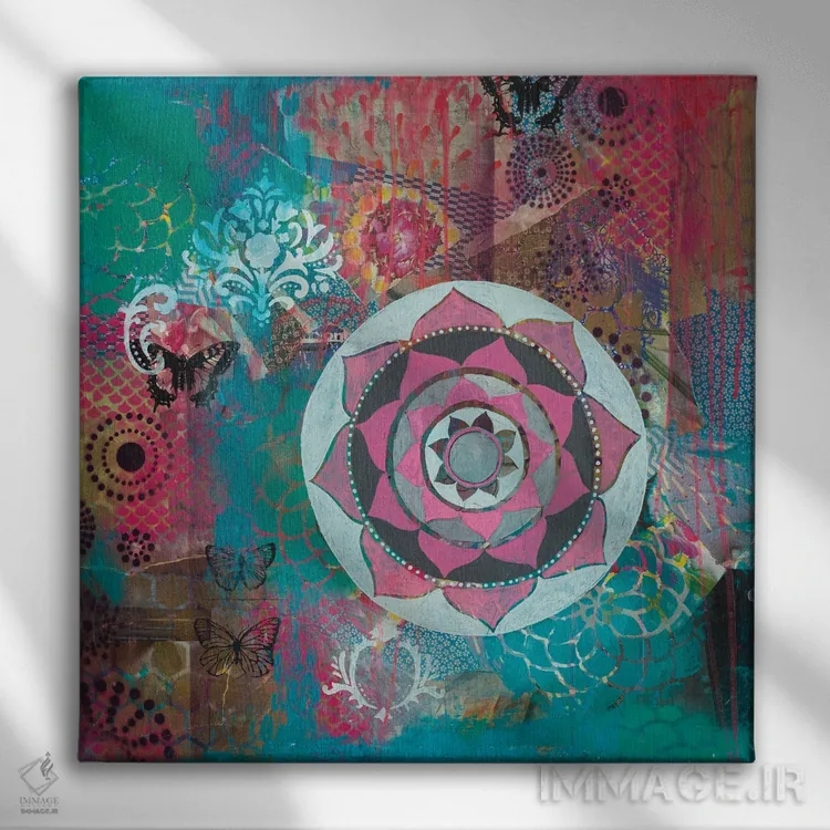 تابلو گرد ستارهای ۲ اثر فِیث ایوانز-سیلز - نمای روبهرو روی دیوار