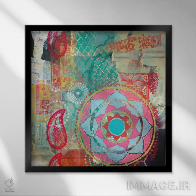 تابلو کروی روشن اثر فِیث ایوانز-سیلز - نمای قابدار مشکی