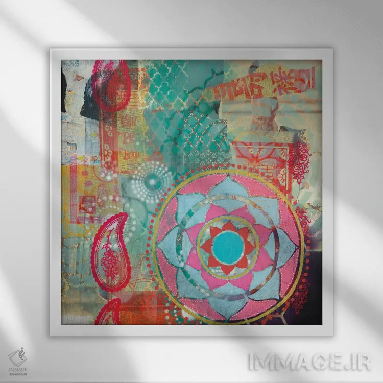 تابلو کروی روشن اثر فِیث ایوانز-سیلز - نمای قابدار سفید