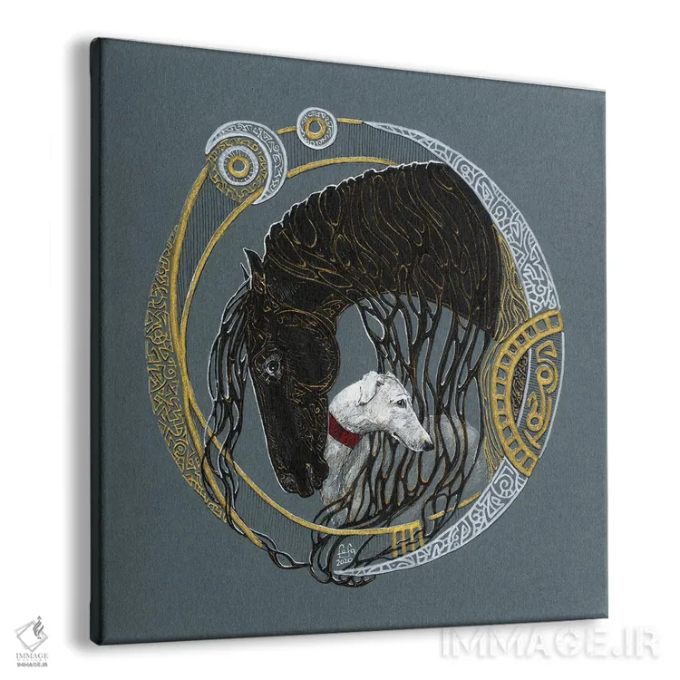 تابلو سیاه و سفید اثر فافا کورولوا - نمای پرسپکتیو محصول