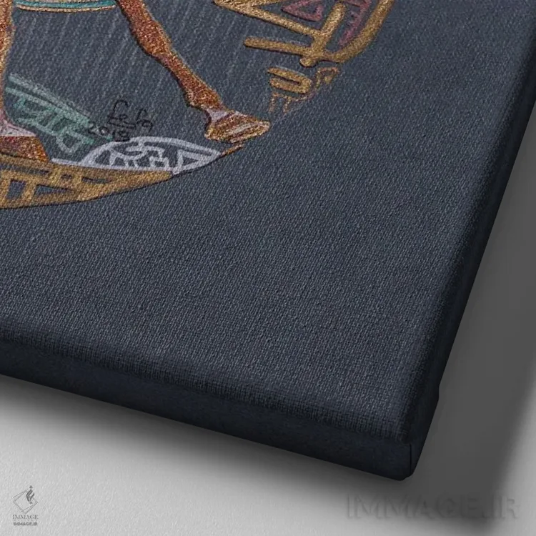 تابلو باد غروب اثر فافا کورولوا - نمای نزدیک بافت بوم