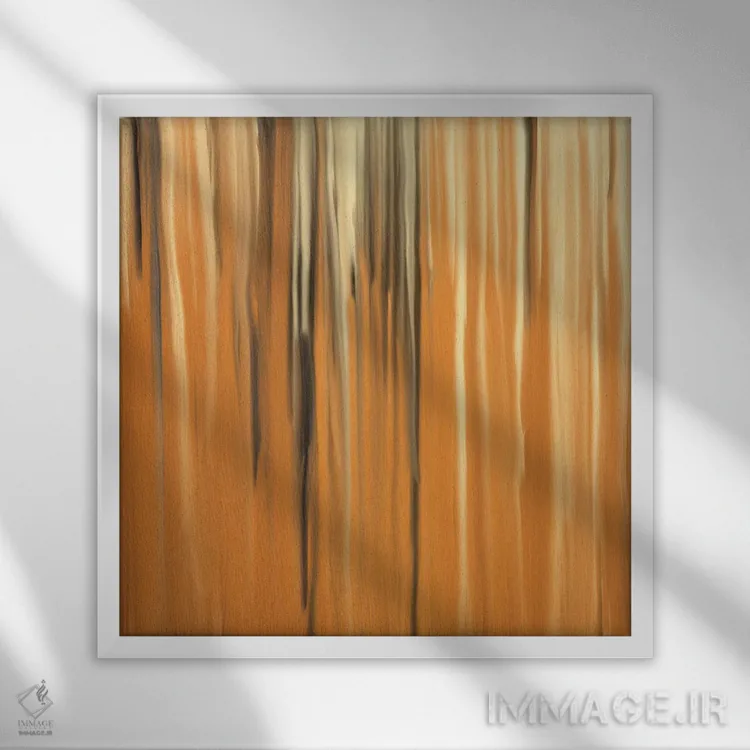 تابلو ماسههای جنبشی اثر فایو بای فایو کالکتیو - نمای قابدار سفید