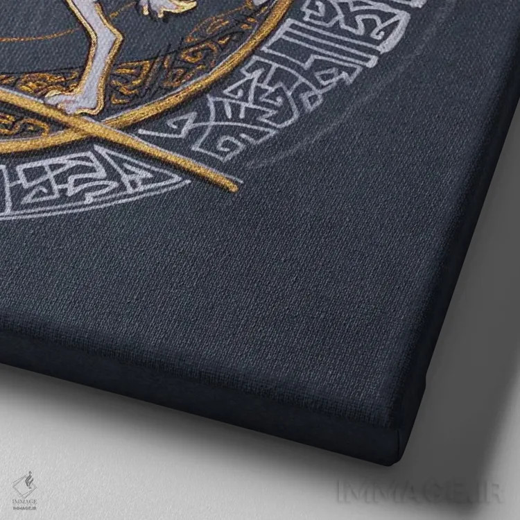 تابلو گمشده در زمان اثر فافا کورولوا - نمای نزدیک بافت بوم