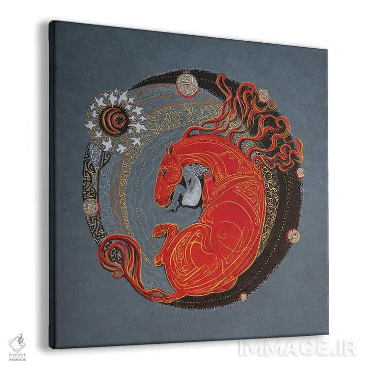 تابلو محافظت از یک رویا (قرمز) اثر فافا کورولوا - نمای پرسپکتیو محصول