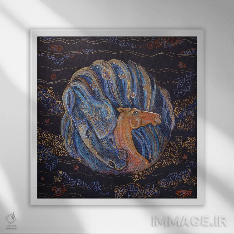 تابلو اولین تابستان اثر فافا کورولوا - نمای قابدار سفید