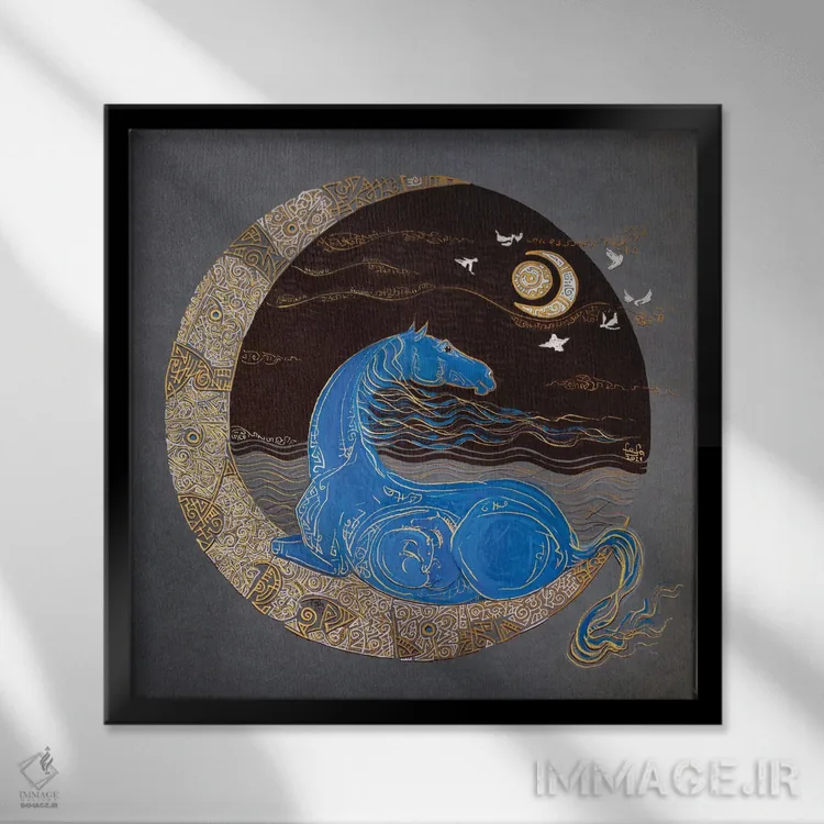 تابلو ماه نهم اثر فافا کورولوا - نمای قابدار مشکی