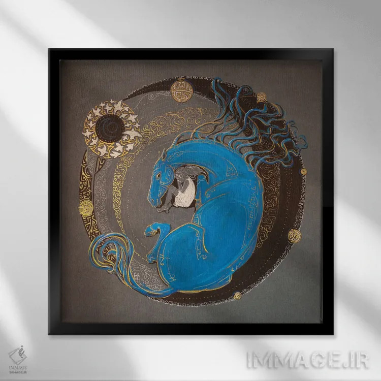 تابلو محافظت از یک رویا اثر فافا کورولوا - نمای قابدار مشکی