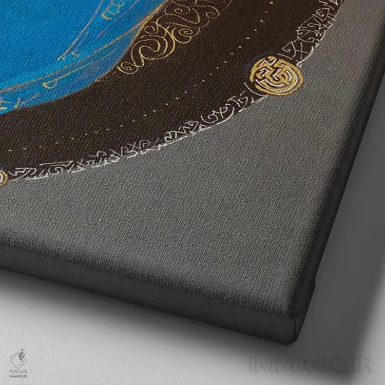 تابلو محافظت از یک رویا اثر فافا کورولوا - نمای نزدیک بافت بوم