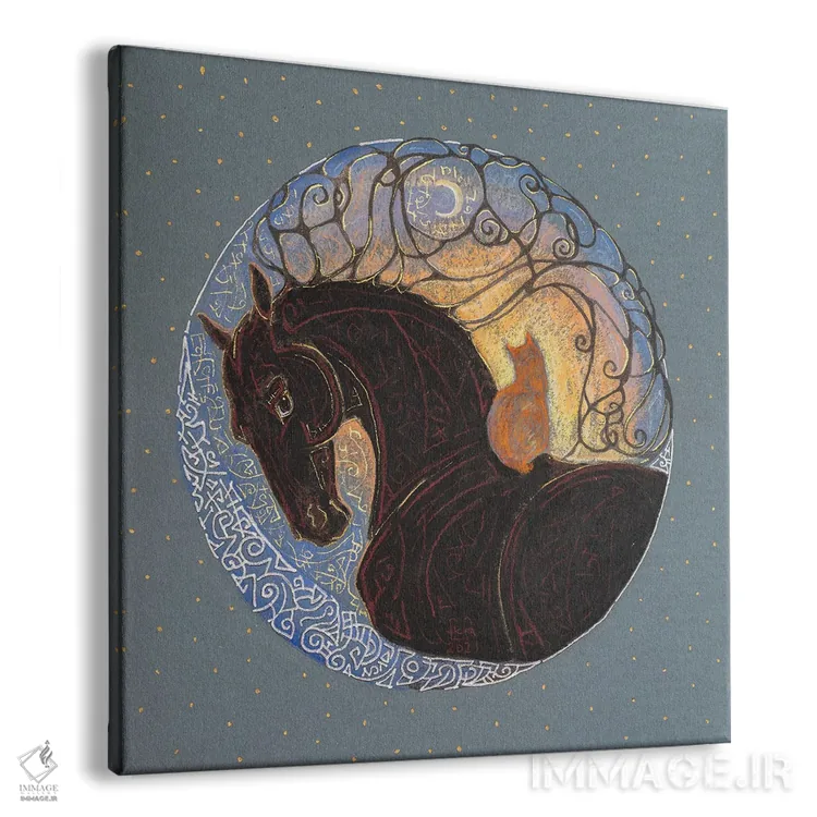 تابلو قدم زدن در شب اثر فافا کورولوا - نمای پرسپکتیو محصول