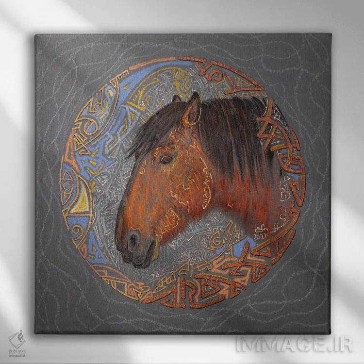 تابلو نگهبان زمستان اثر فافا کورولوا - نمای روبهرو روی دیوار