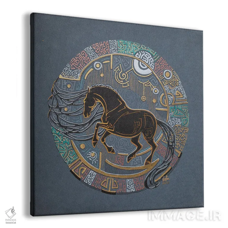 تابلو ارباب زمان اثر فافا کورولوا - نمای پرسپکتیو محصول