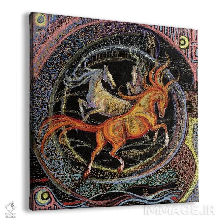 تابلو یک گرداب اثر فافا کورولوا - نمای پرسپکتیو محصول