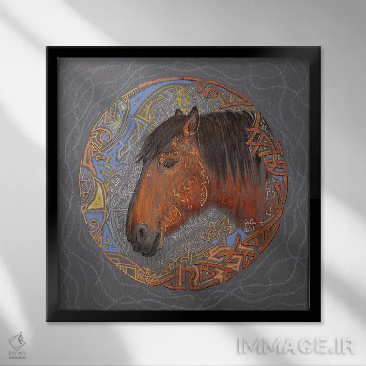 تابلو نگهبان زمستان اثر فافا کورولوا - نمای قابدار مشکی