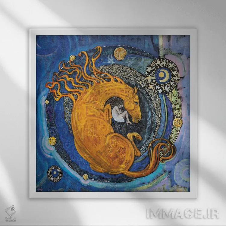 تابلو رویای محافظتی اثر فافا کورولوا - نمای قابدار سفید