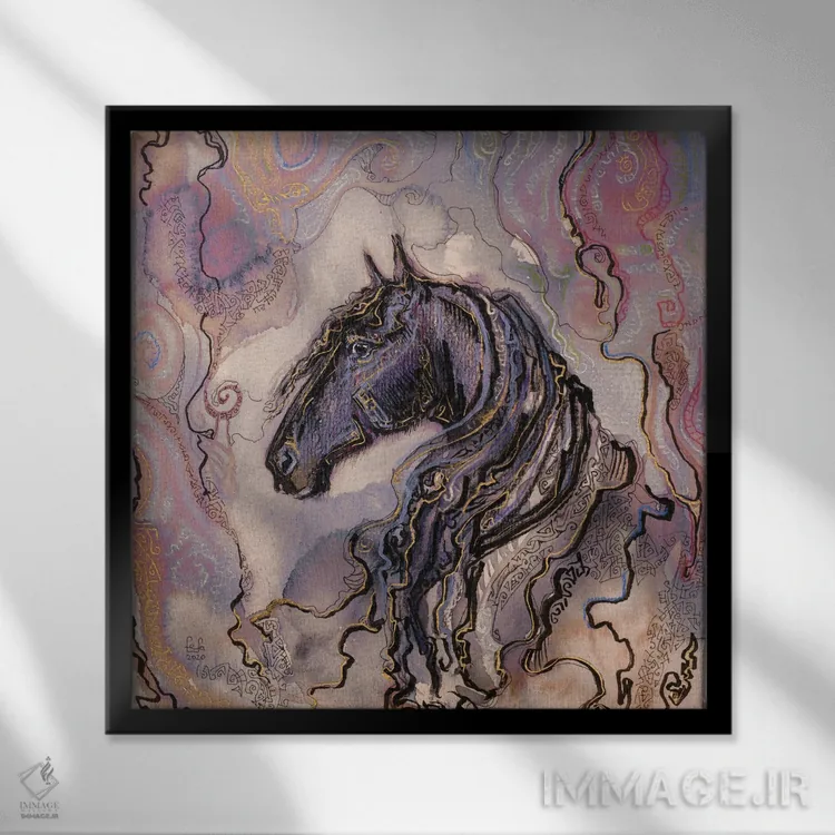 تابلو زیبایی سیاه اثر فافا کورولوا - نمای قابدار مشکی