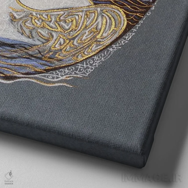 تابلو آزادی. شب ماه سوم اثر فافا کورولوا - نمای نزدیک بافت بوم