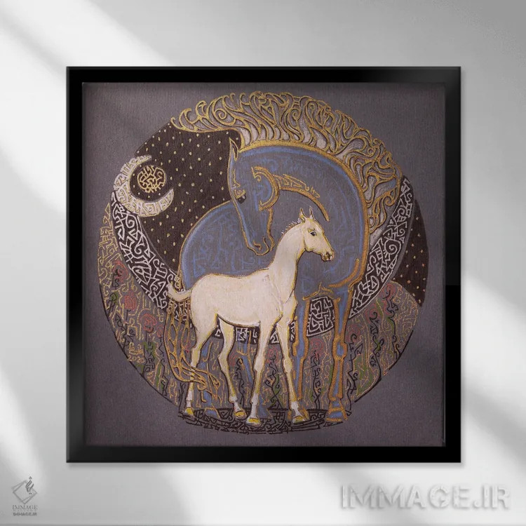 تابلو دوران کودکی اثر فافا کورولوا - نمای قابدار مشکی