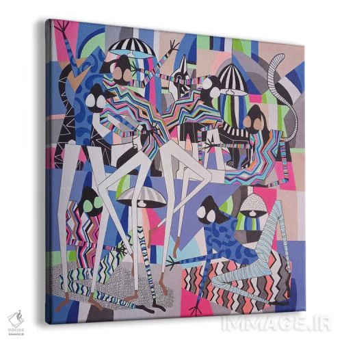 تابلو رقصگاه اجتماعی ۵ اثر فرانتیشک فلوریان - نمای پرسپکتیو محصول