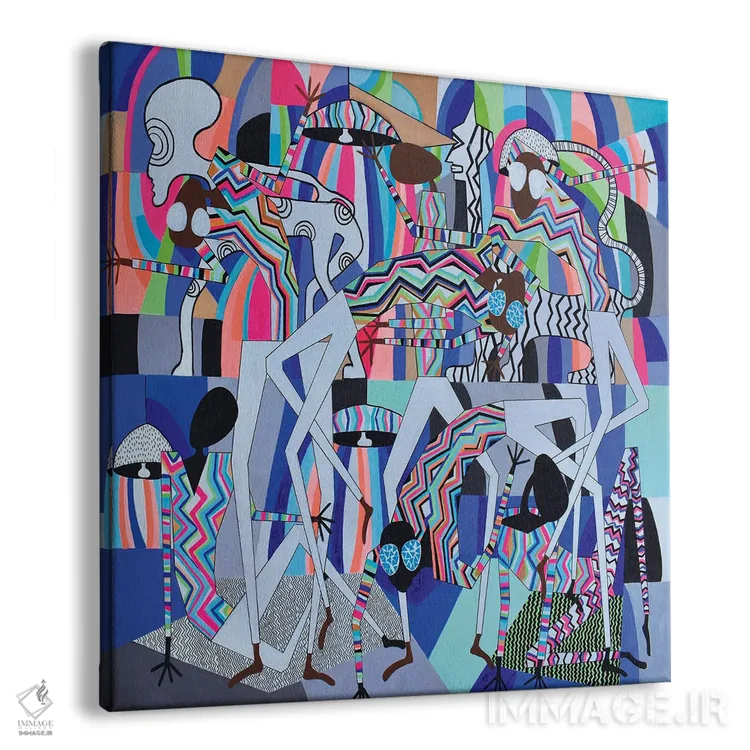 تابلو رقصگاه اجتماعی ۷ اثر فرانتیشک فلوریان - نمای پرسپکتیو محصول