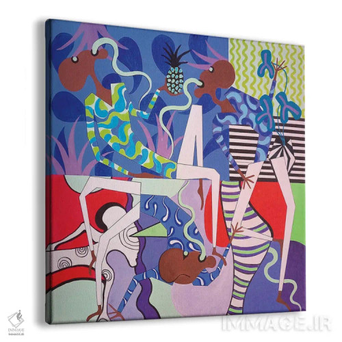 تابلو پیکرههای رقصان انتزاعی ۷ اثر فرانتیشک فلوریان - نمای پرسپکتیو محصول