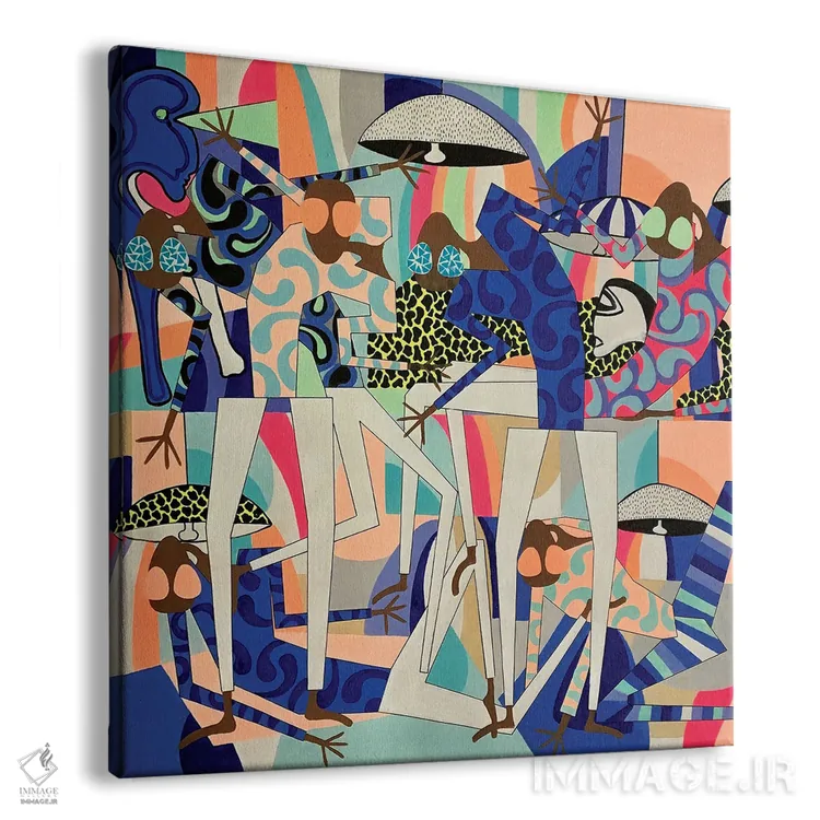 تابلو جشن استوایی با عینک آفتابی ۴ اثر فرانتیشک فلوریان - نمای پرسپکتیو محصول