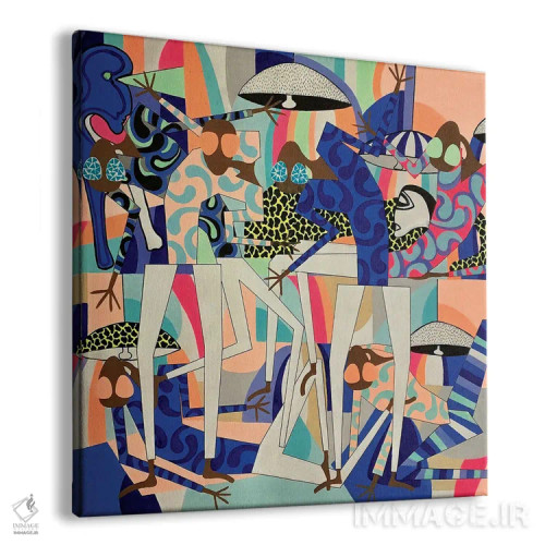 تابلو جشن استوایی با عینک آفتابی ۴ اثر فرانتیشک فلوریان - نمای پرسپکتیو محصول